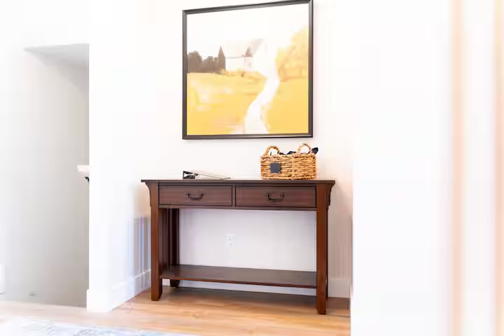 Welcoming entry foyer